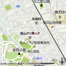 大阪府東大阪市源氏ケ丘15-15周辺の地図
