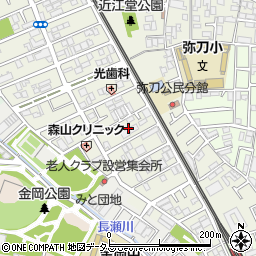 大阪府東大阪市源氏ケ丘18周辺の地図