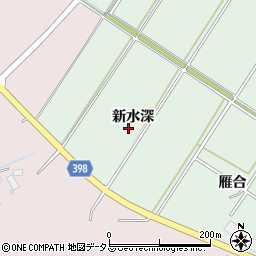 愛知県田原市大久保町新水深周辺の地図
