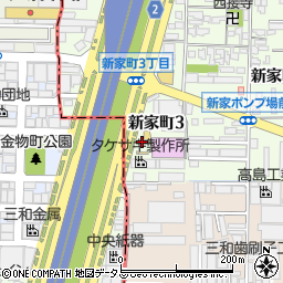 八尾・バッティングセンター周辺の地図