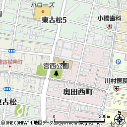 吉備国際大学　岡山キャンパス周辺の地図