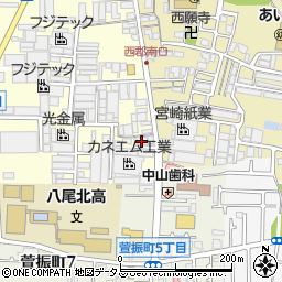 大阪府八尾市泉町1丁目92周辺の地図