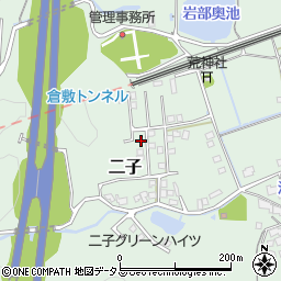 岡山県倉敷市二子1707周辺の地図