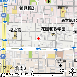 大阪府大阪市西成区旭2丁目1-10周辺の地図