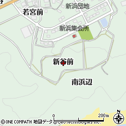 愛知県田原市六連町（新谷前）周辺の地図
