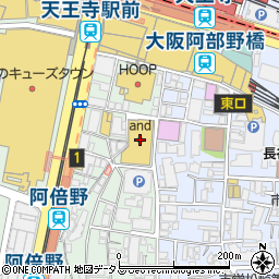 大阪府大阪市阿倍野区阿倍野筋2丁目1-40周辺の地図