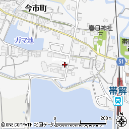 奈良県奈良市帯解今市町周辺の地図