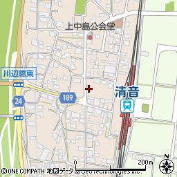 岡山県総社市清音上中島174周辺の地図