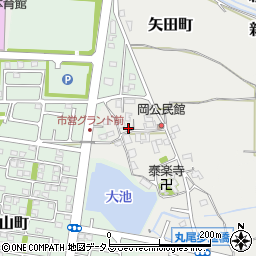 奈良県大和郡山市矢田町5444-1周辺の地図