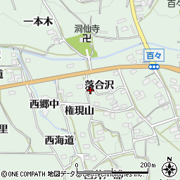 愛知県田原市六連町落合沢78-3周辺の地図
