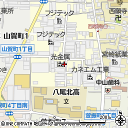 大阪府八尾市泉町1丁目122-1周辺の地図