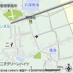 岡山県倉敷市二子1560周辺の地図