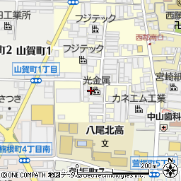 大阪府八尾市泉町1丁目122-6周辺の地図