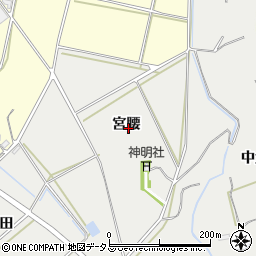 愛知県田原市南神戸町宮腰周辺の地図