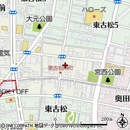 岡山県岡山市北区東古松南町周辺の地図