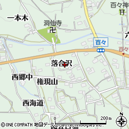 愛知県田原市六連町落合沢80周辺の地図