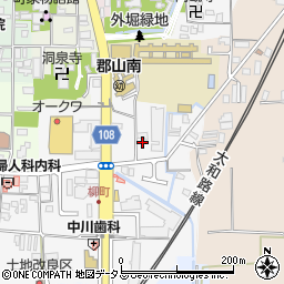 奈良県大和郡山市柳町78周辺の地図