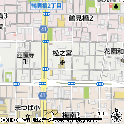 大阪府大阪市西成区旭周辺の地図