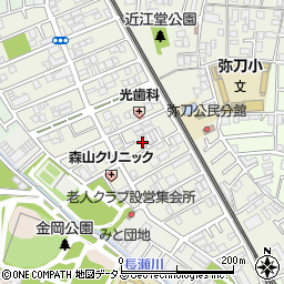 大阪府東大阪市源氏ケ丘15-11周辺の地図