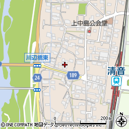 岡山県総社市清音上中島244周辺の地図