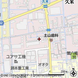 岡山県岡山市北区久米31周辺の地図