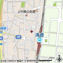 岡山県総社市清音上中島181周辺の地図