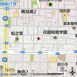 大阪府大阪市西成区旭2丁目1-18周辺の地図