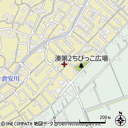 岡山県岡山市中区湊278-12周辺の地図