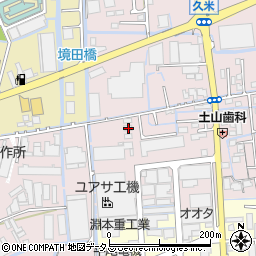 岡山県岡山市北区久米2周辺の地図