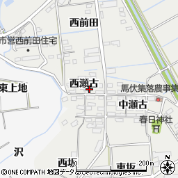 愛知県田原市馬伏町西瀬古303周辺の地図