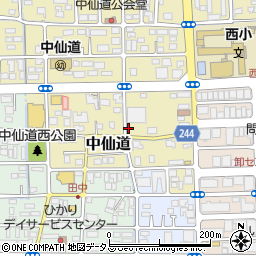 岡山県岡山市北区中仙道周辺の地図