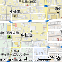 岡山県岡山市北区中仙道周辺の地図
