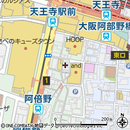 ロビンソンクルーソー阿倍野新店周辺の地図