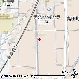 奈良県大和郡山市高田町167周辺の地図