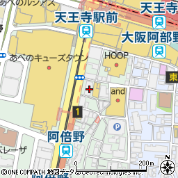 大阪府大阪市阿倍野区阿倍野筋2丁目1-29周辺の地図