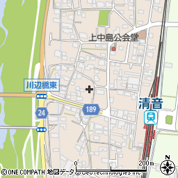 岡山県総社市清音上中島263周辺の地図