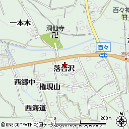 愛知県田原市六連町落合沢63-9周辺の地図