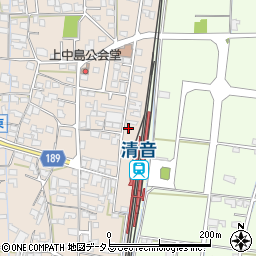 岡山県総社市清音上中島183周辺の地図