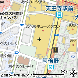 長田本庄軒 あべのキューズモール店周辺の地図