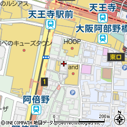 大阪府大阪市阿倍野区阿倍野筋2丁目周辺の地図