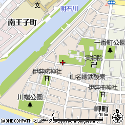 兵庫県明石市大観町周辺の地図