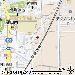 奈良県大和郡山市高田町416周辺の地図