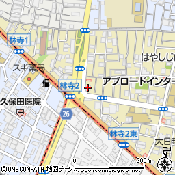 大阪信用金庫生野支店周辺の地図