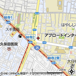 大阪信用金庫生野支店周辺の地図