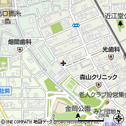 大阪府東大阪市源氏ケ丘12-15周辺の地図