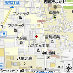 大阪府八尾市泉町1丁目89周辺の地図