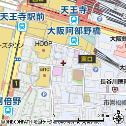 ピー・ゾーン阿倍野駐車場周辺の地図