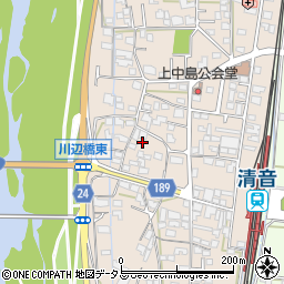 岡山県総社市清音上中島255周辺の地図