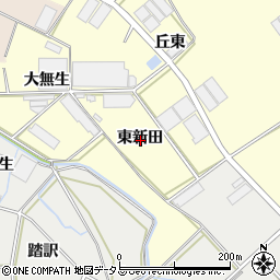 愛知県田原市神戸町東新田周辺の地図