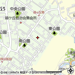 奈良県生駒郡平群町緑ヶ丘3丁目4周辺の地図